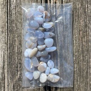 Blue Lace Agate Tumbled Stones